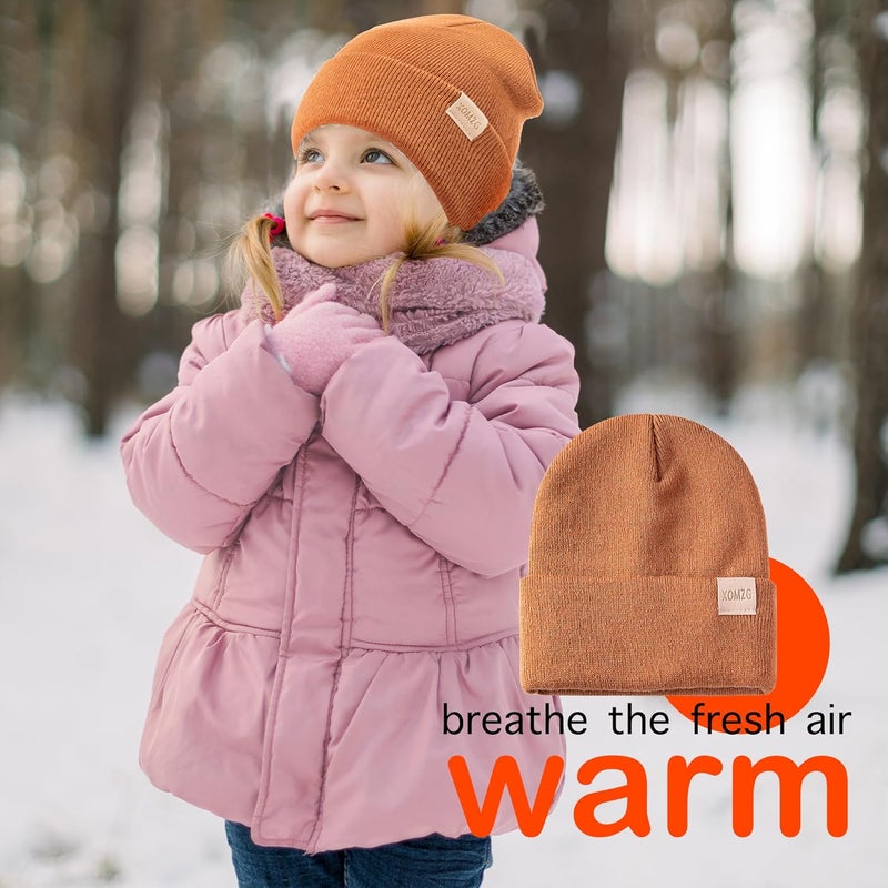 TYOMZG Toddler Beanie Kids Winter Hats Infant Warm Knit Cap Newborn Winter Warm Hat for 0-36 Month Boys Girls - Image 5